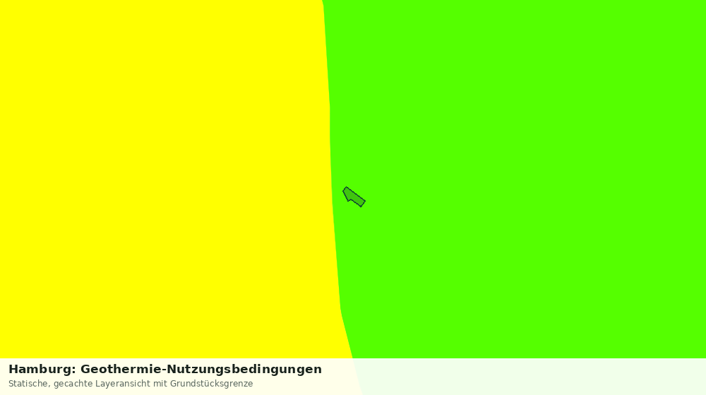 Statische Kartenansicht: Hamburg: Geothermie-Nutzungsbedingungen