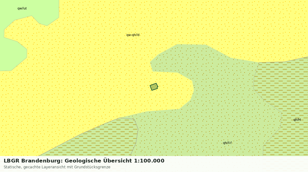 Statische Kartenansicht: LBGR Brandenburg: Geologische Übersicht 1:100.000