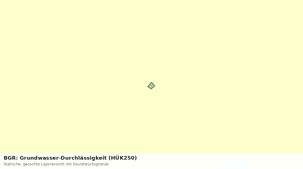Statische Kartenansicht: BGR: Grundwasser-Durchlässigkeit (HÜK250)