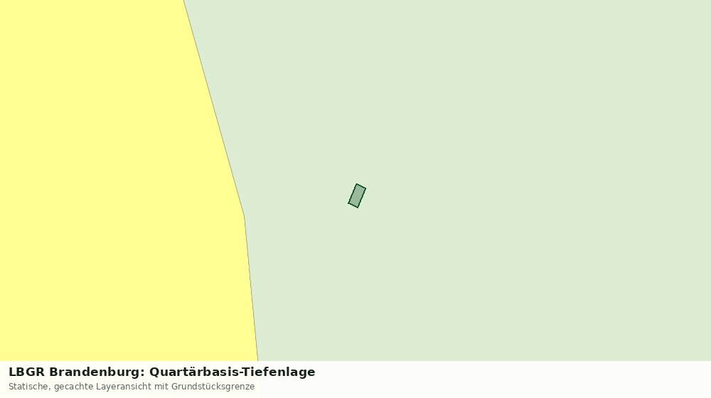 Statische Kartenansicht: LBGR Brandenburg: Quartärbasis-Tiefenlage