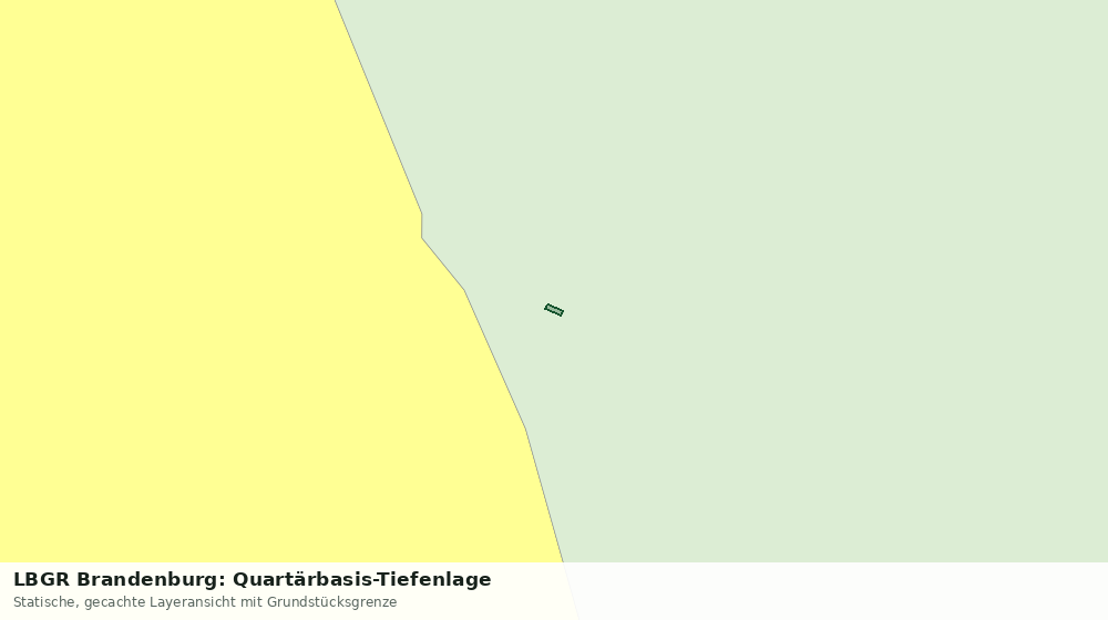 Statische Kartenansicht: LBGR Brandenburg: Quartärbasis-Tiefenlage