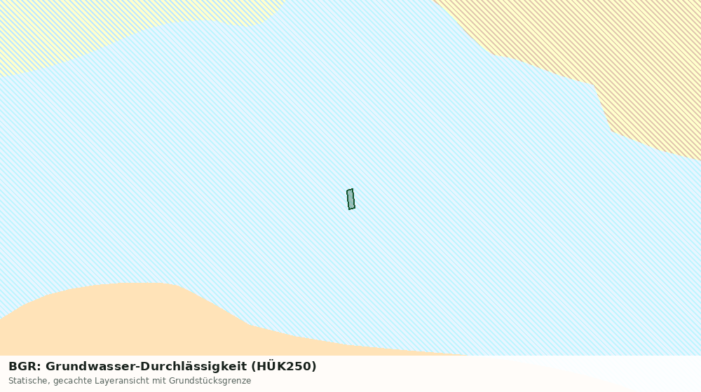 Statische Kartenansicht: BGR: Grundwasser-Durchlässigkeit (HÜK250)