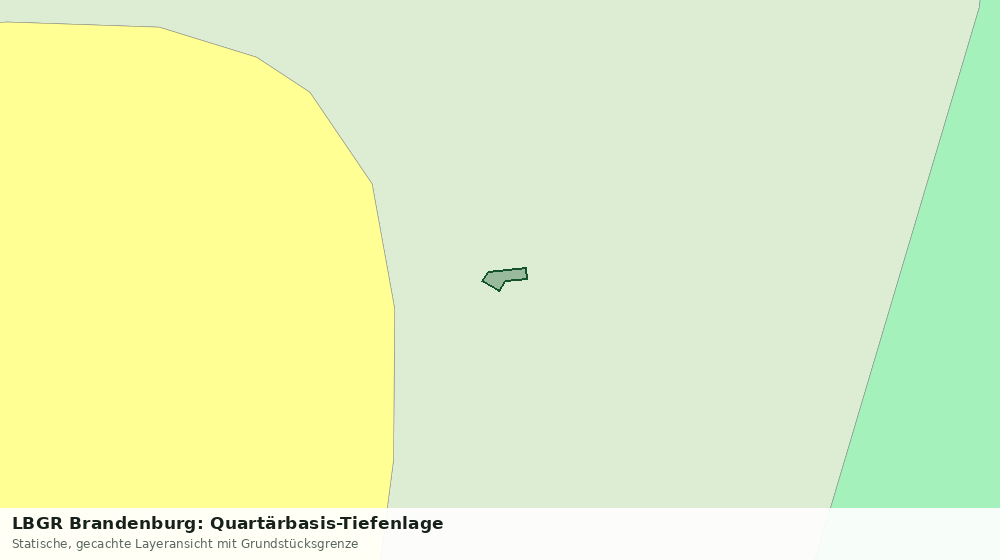 Statische Kartenansicht: LBGR Brandenburg: Quartärbasis-Tiefenlage