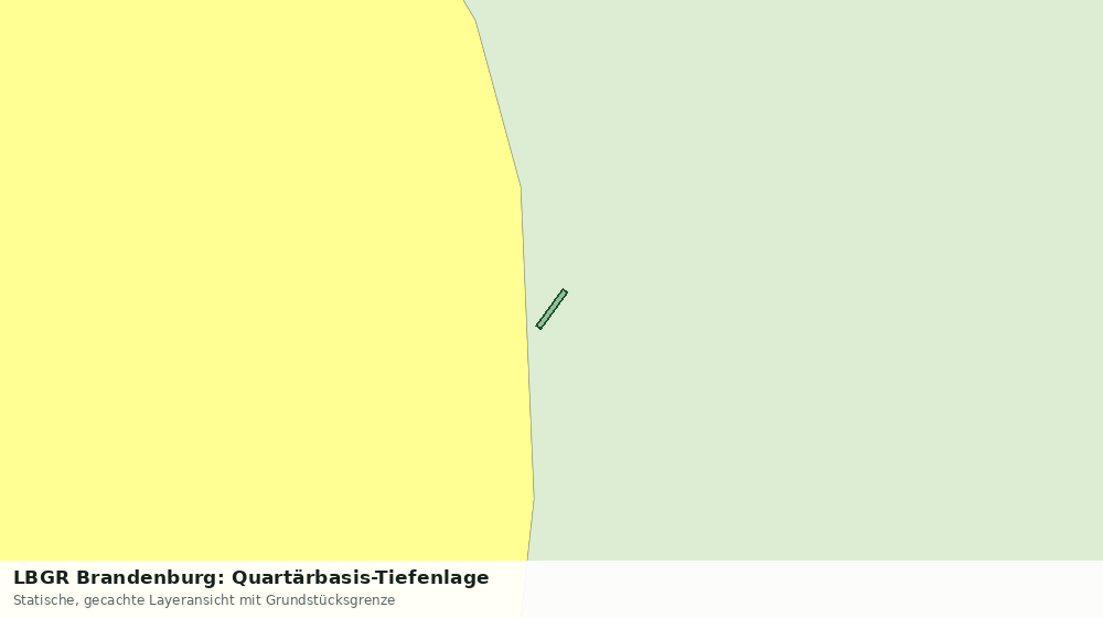 Statische Kartenansicht: LBGR Brandenburg: Quartärbasis-Tiefenlage