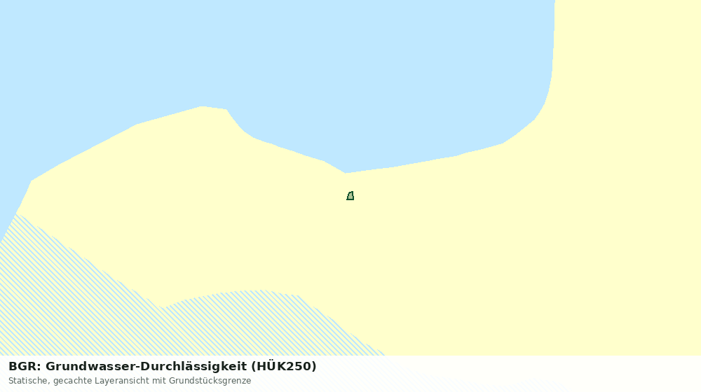 Statische Kartenansicht: BGR: Grundwasser-Durchlässigkeit (HÜK250)