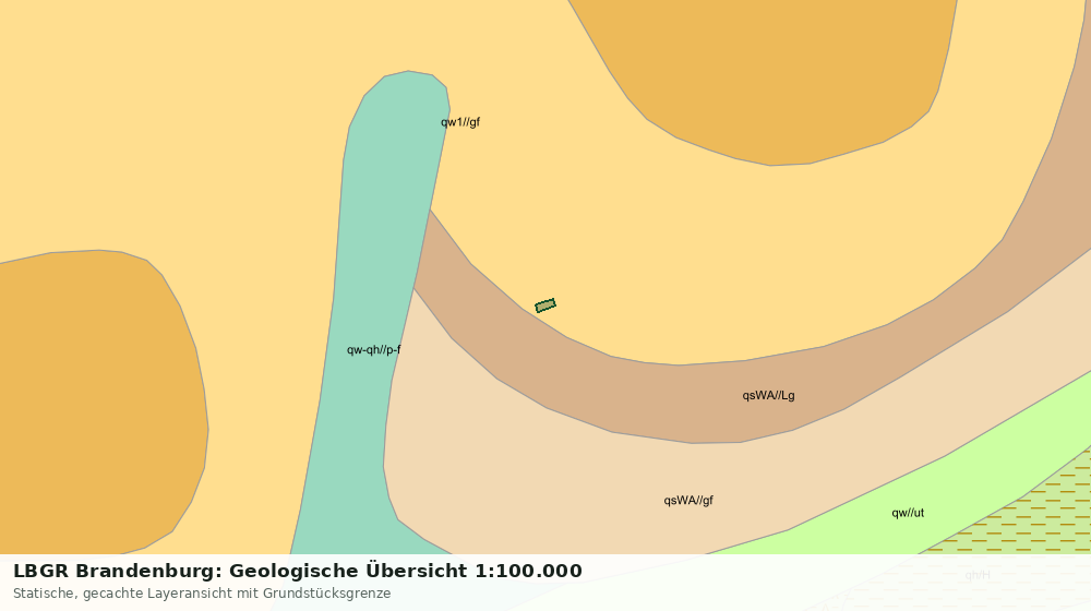 Statische Kartenansicht: LBGR Brandenburg: Geologische Übersicht 1:100.000