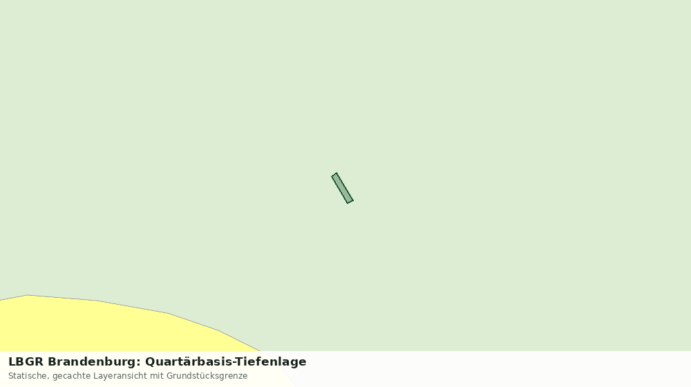 Statische Kartenansicht: LBGR Brandenburg: Quartärbasis-Tiefenlage