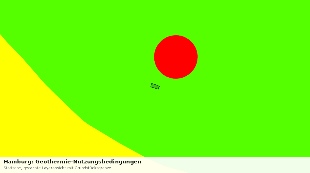 Statische Kartenansicht: Hamburg: Geothermie-Nutzungsbedingungen