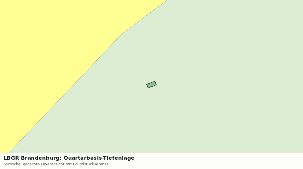 Statische Kartenansicht: LBGR Brandenburg: Quartärbasis-Tiefenlage