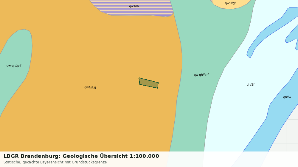 Statische Kartenansicht: LBGR Brandenburg: Geologische Übersicht 1:100.000