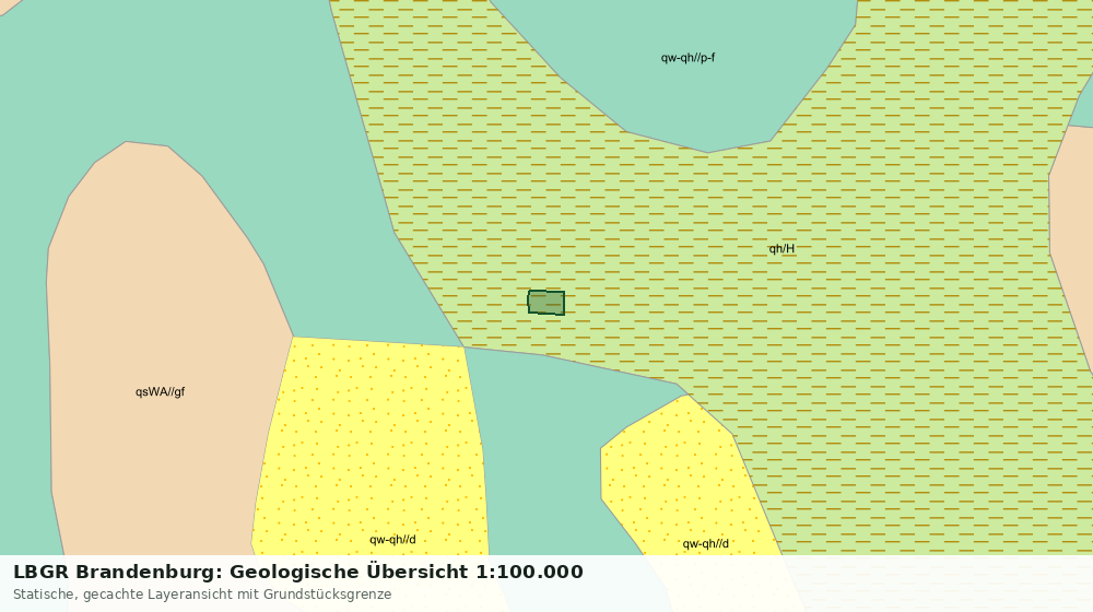 Statische Kartenansicht: LBGR Brandenburg: Geologische Übersicht 1:100.000
