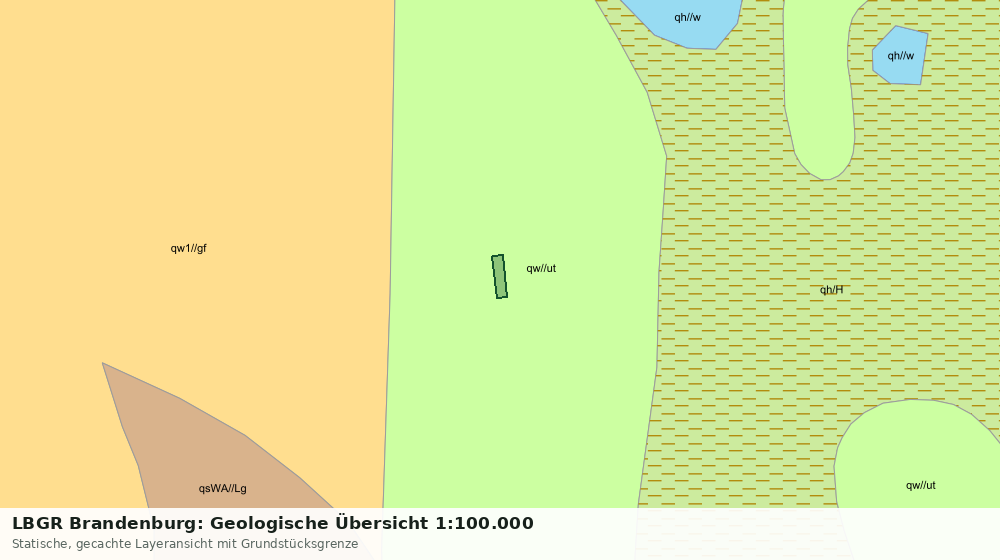 Statische Kartenansicht: LBGR Brandenburg: Geologische Übersicht 1:100.000
