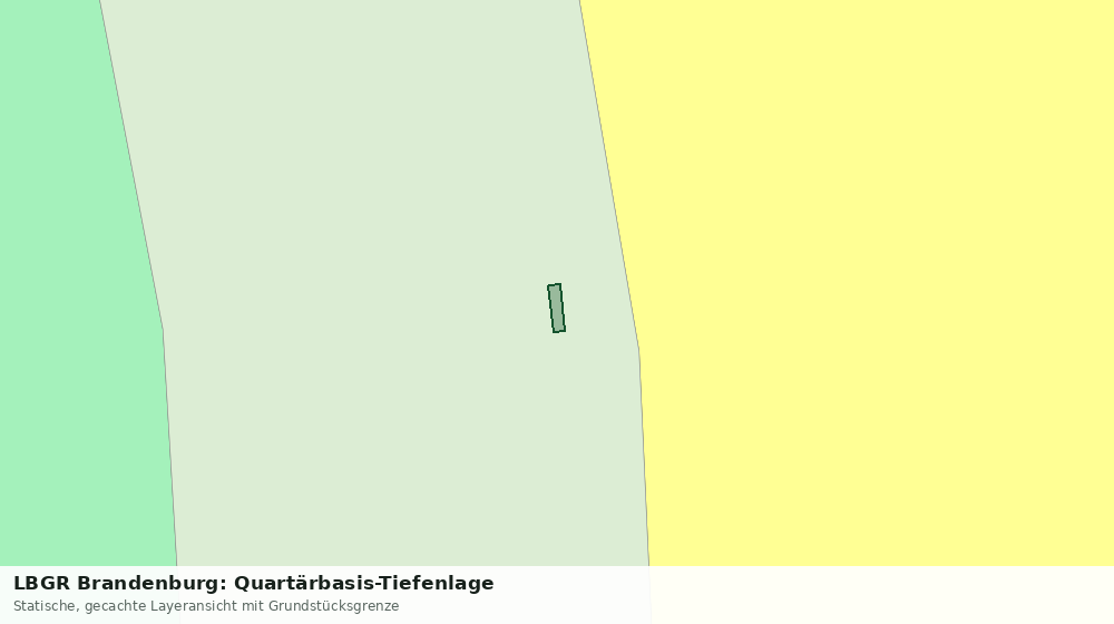Statische Kartenansicht: LBGR Brandenburg: Quartärbasis-Tiefenlage