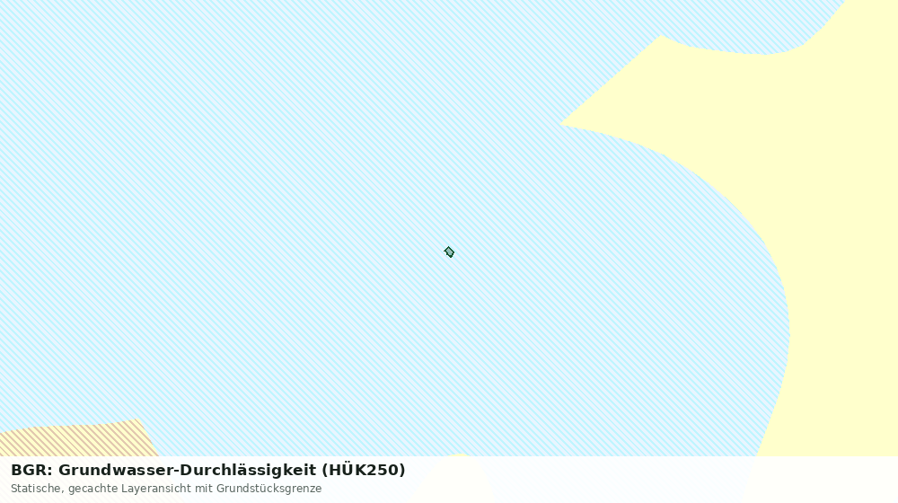 Statische Kartenansicht: BGR: Grundwasser-Durchlässigkeit (HÜK250)