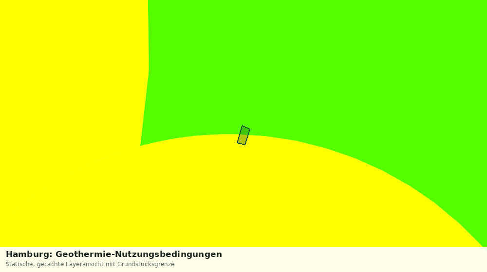Statische Kartenansicht: Hamburg: Geothermie-Nutzungsbedingungen