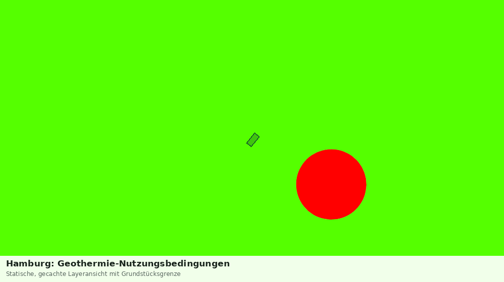 Statische Kartenansicht: Hamburg: Geothermie-Nutzungsbedingungen