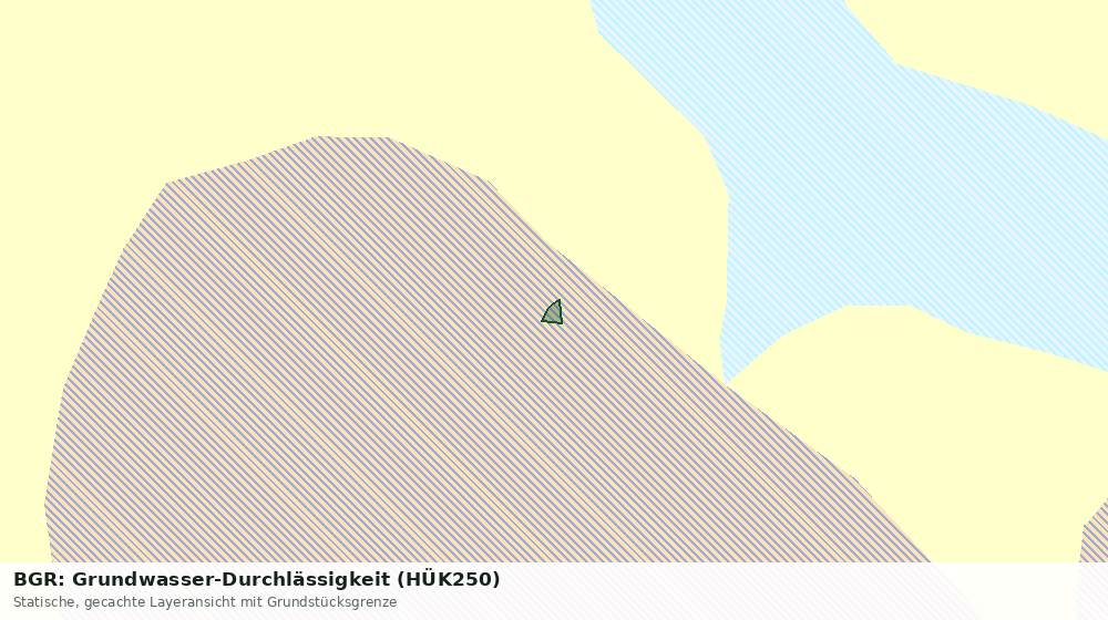 Statische Kartenansicht: BGR: Grundwasser-Durchlässigkeit (HÜK250)