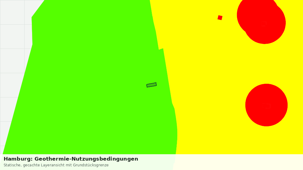 Statische Kartenansicht: Hamburg: Geothermie-Nutzungsbedingungen