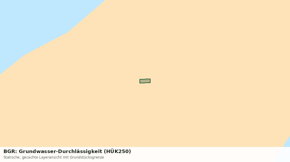 Statische Kartenansicht: BGR: Grundwasser-Durchlässigkeit (HÜK250)