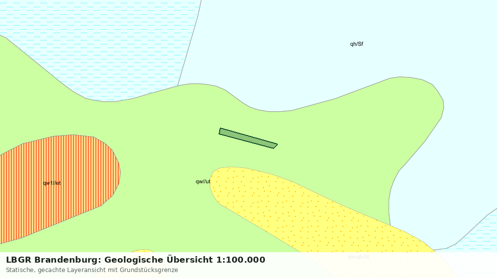 Statische Kartenansicht: LBGR Brandenburg: Geologische Übersicht 1:100.000