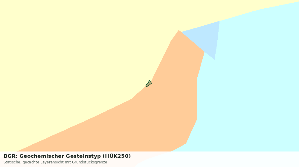 Statische Kartenansicht: BGR: Geochemischer Gesteinstyp (HÜK250)