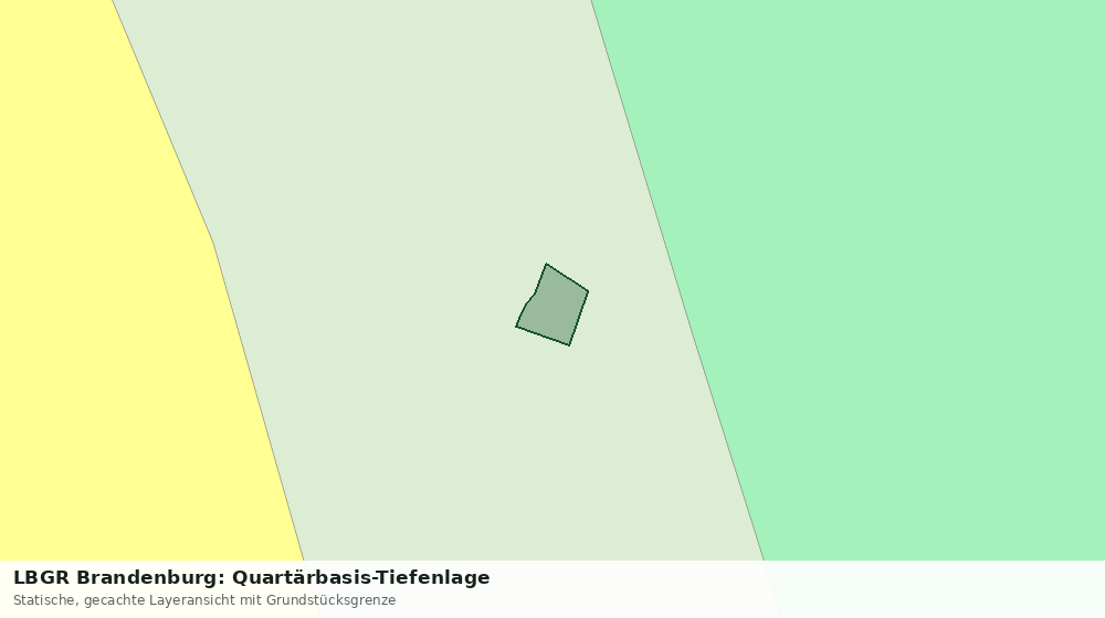 Statische Kartenansicht: LBGR Brandenburg: Quartärbasis-Tiefenlage