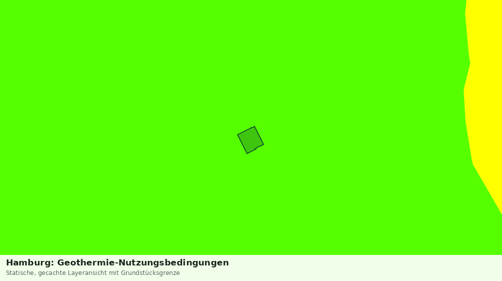 Statische Kartenansicht: Hamburg: Geothermie-Nutzungsbedingungen