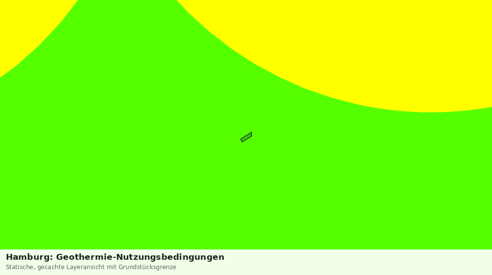 Statische Kartenansicht: Hamburg: Geothermie-Nutzungsbedingungen