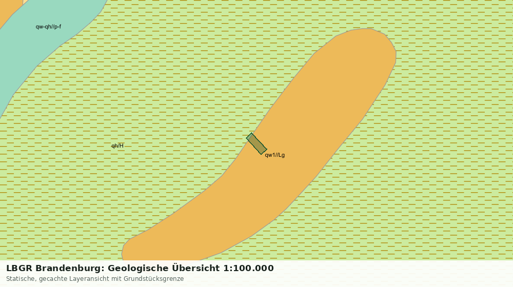 Statische Kartenansicht: LBGR Brandenburg: Geologische Übersicht 1:100.000