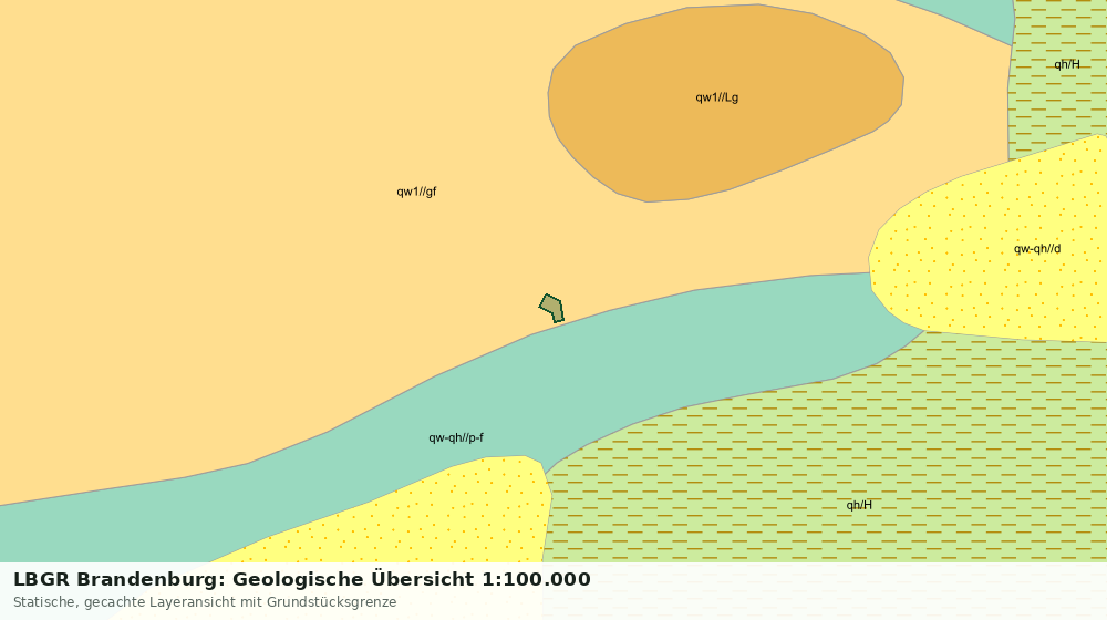 Statische Kartenansicht: LBGR Brandenburg: Geologische Übersicht 1:100.000
