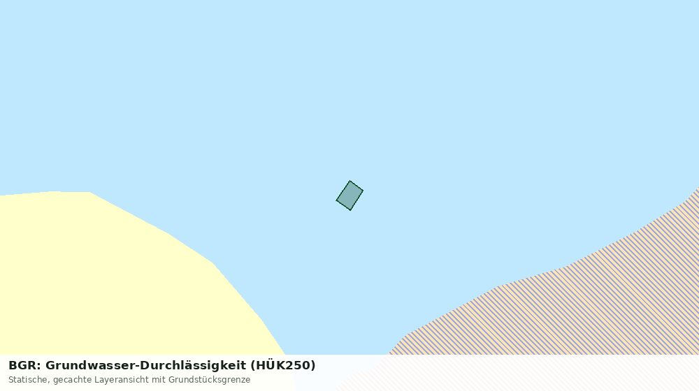 Statische Kartenansicht: BGR: Grundwasser-Durchlässigkeit (HÜK250)