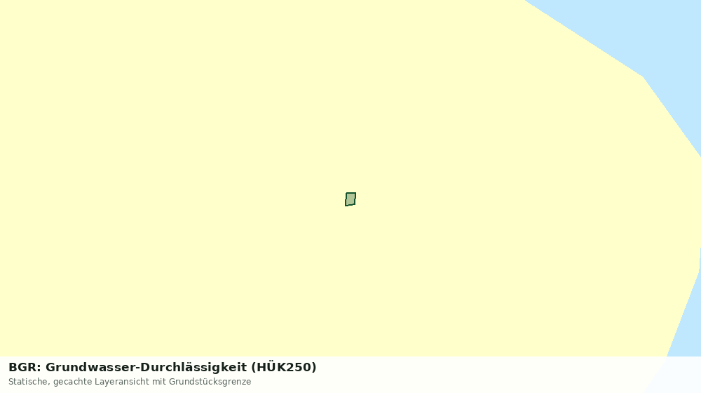 Statische Kartenansicht: BGR: Grundwasser-Durchlässigkeit (HÜK250)