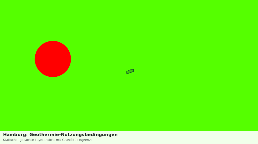 Statische Kartenansicht: Hamburg: Geothermie-Nutzungsbedingungen