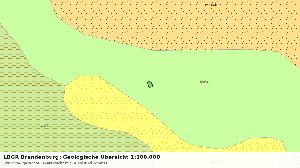 Statische Kartenansicht: LBGR Brandenburg: Geologische Übersicht 1:100.000