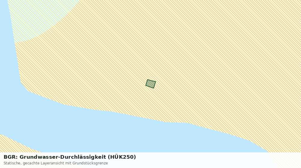 Statische Kartenansicht: BGR: Grundwasser-Durchlässigkeit (HÜK250)