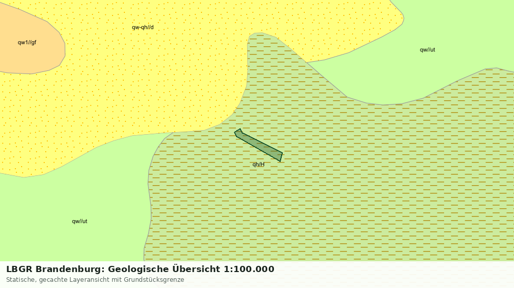 Statische Kartenansicht: LBGR Brandenburg: Geologische Übersicht 1:100.000