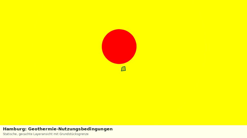 Statische Kartenansicht: Hamburg: Geothermie-Nutzungsbedingungen