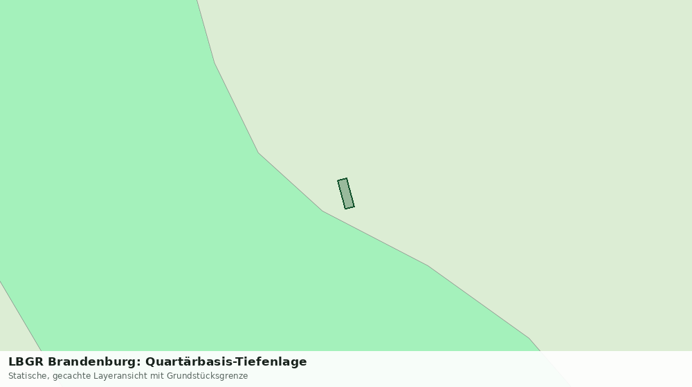 Statische Kartenansicht: LBGR Brandenburg: Quartärbasis-Tiefenlage