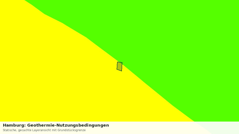 Statische Kartenansicht: Hamburg: Geothermie-Nutzungsbedingungen