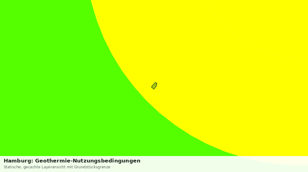 Statische Kartenansicht: Hamburg: Geothermie-Nutzungsbedingungen