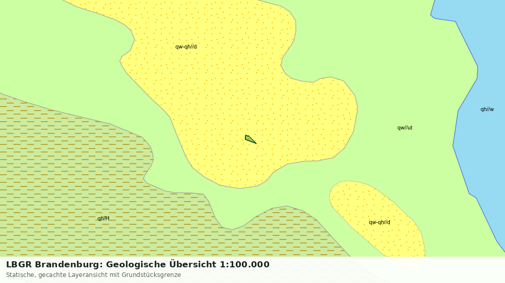 Statische Kartenansicht: LBGR Brandenburg: Geologische Übersicht 1:100.000