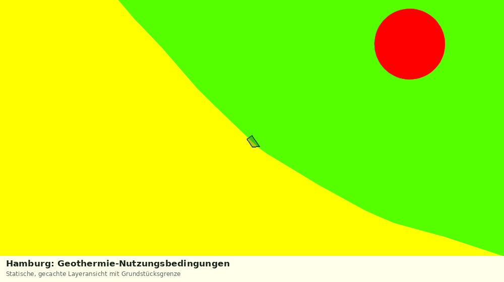 Statische Kartenansicht: Hamburg: Geothermie-Nutzungsbedingungen