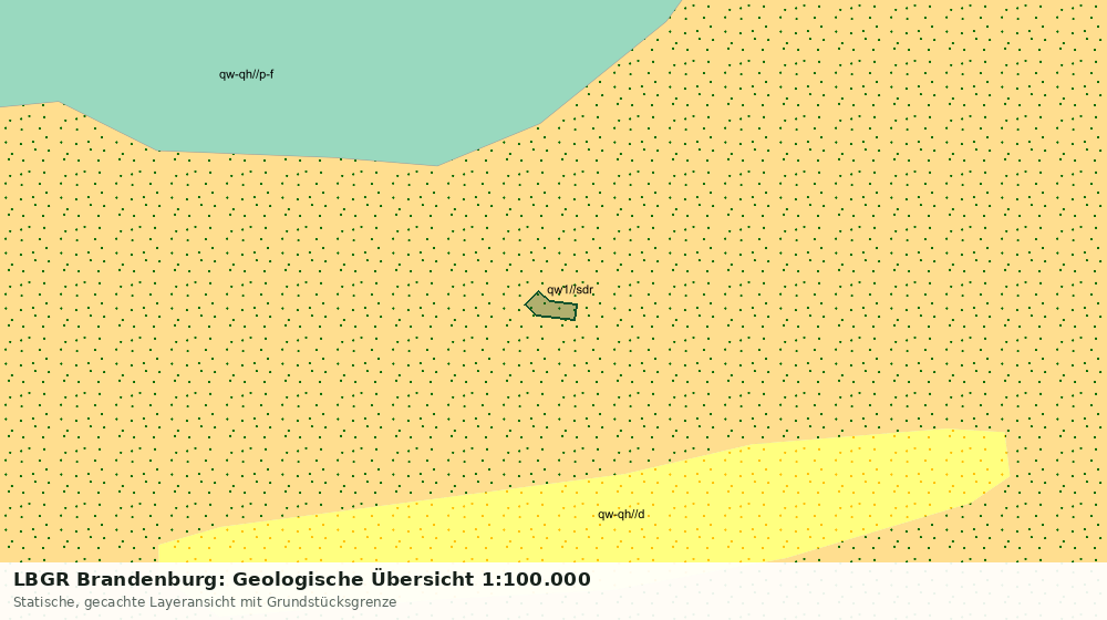 Statische Kartenansicht: LBGR Brandenburg: Geologische Übersicht 1:100.000