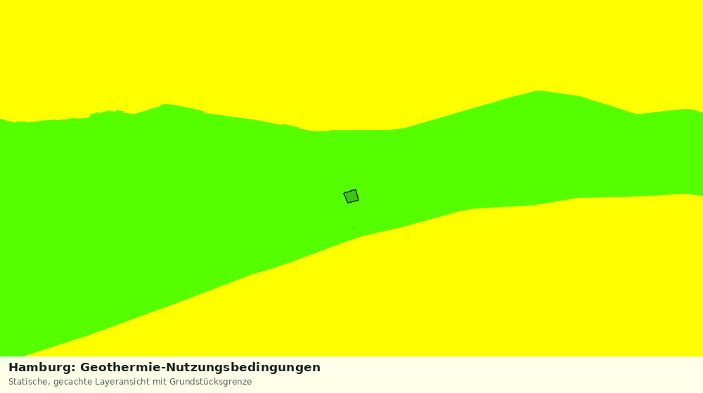 Statische Kartenansicht: Hamburg: Geothermie-Nutzungsbedingungen