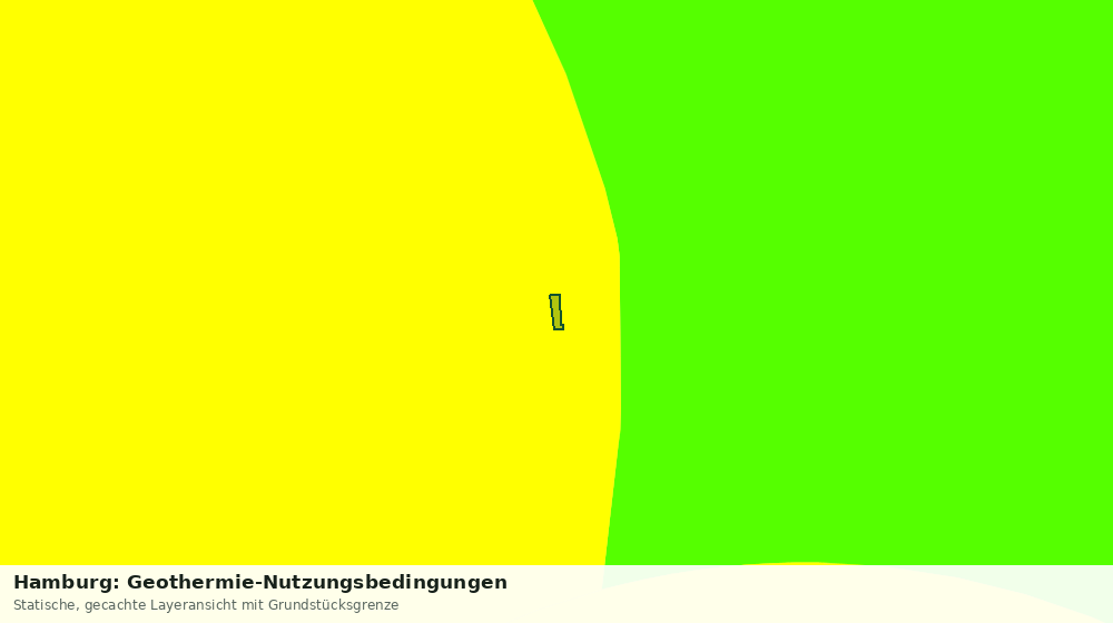 Statische Kartenansicht: Hamburg: Geothermie-Nutzungsbedingungen