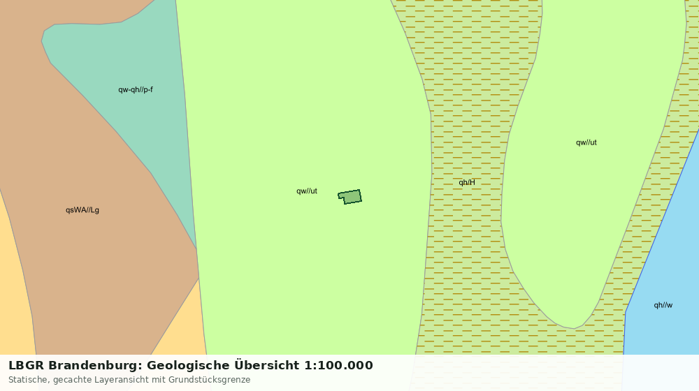 Statische Kartenansicht: LBGR Brandenburg: Geologische Übersicht 1:100.000