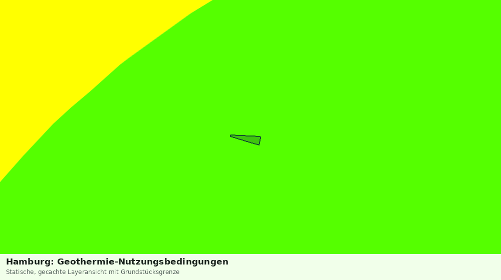 Statische Kartenansicht: Hamburg: Geothermie-Nutzungsbedingungen
