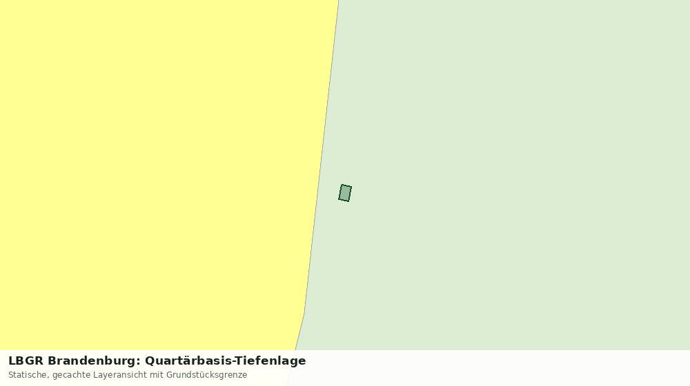 Statische Kartenansicht: LBGR Brandenburg: Quartärbasis-Tiefenlage
