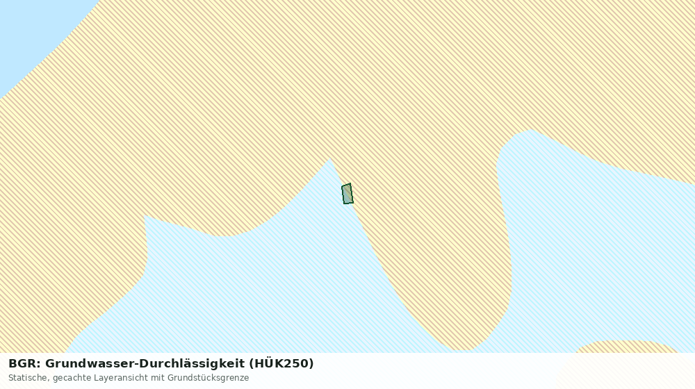 Statische Kartenansicht: BGR: Grundwasser-Durchlässigkeit (HÜK250)
