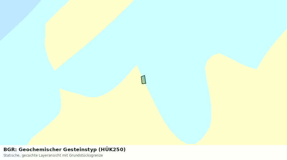 Statische Kartenansicht: BGR: Geochemischer Gesteinstyp (HÜK250)